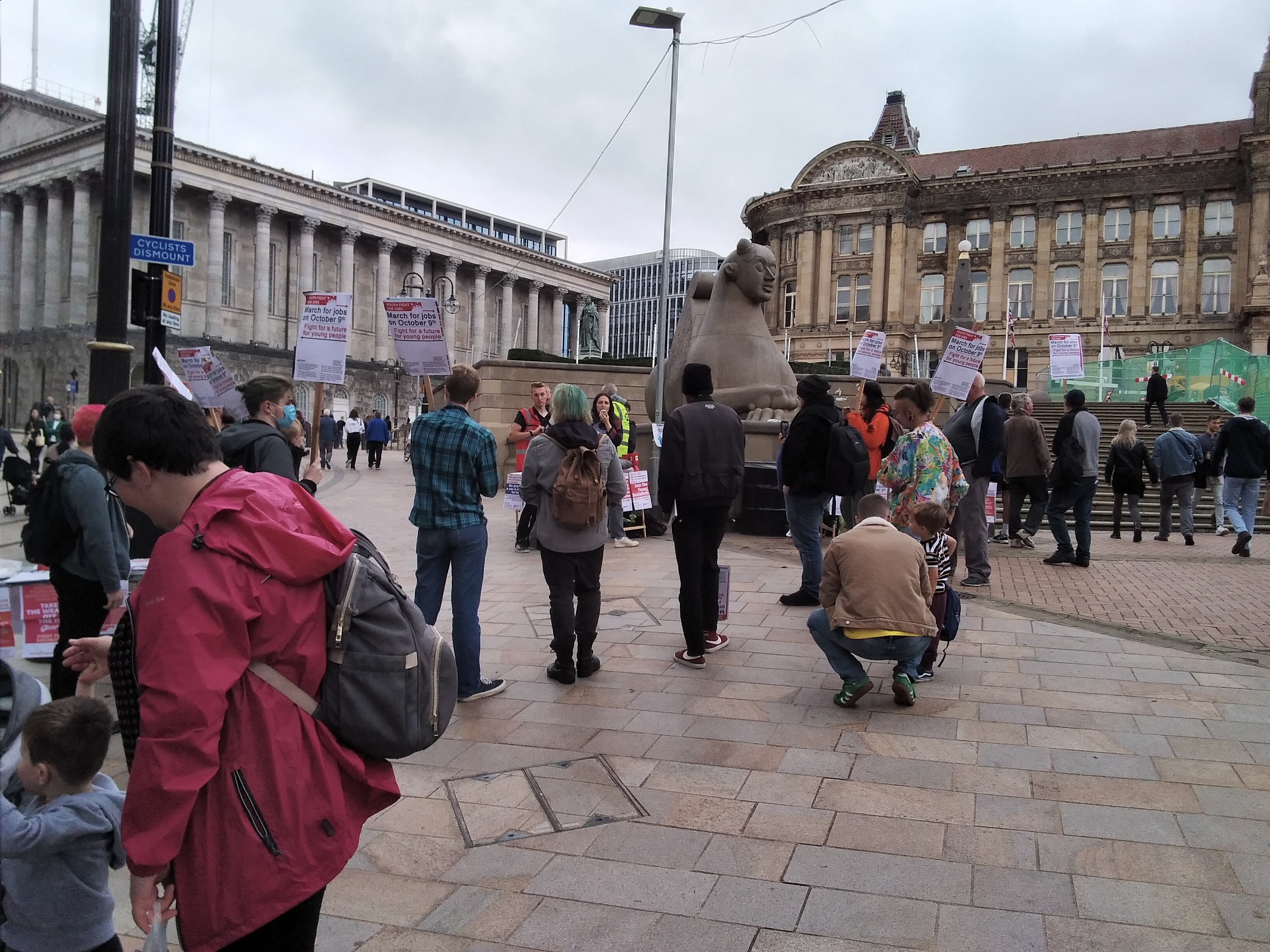Protest in Victoria Square by the Socialist Party